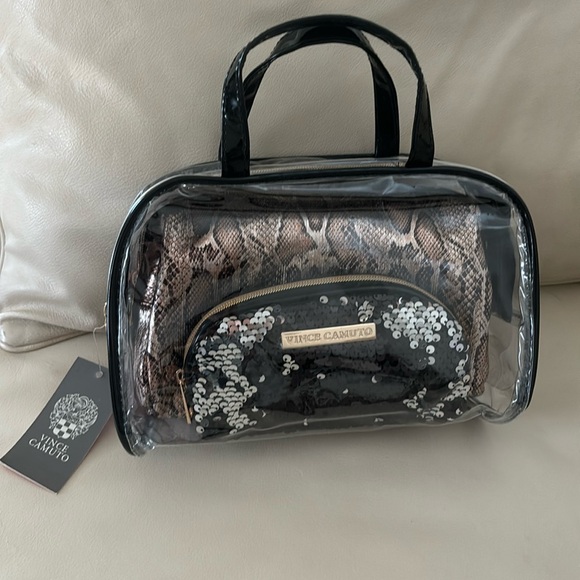 NWT Vince Camuto 3 piece Makeup Bag Set - Picture 1 of 3